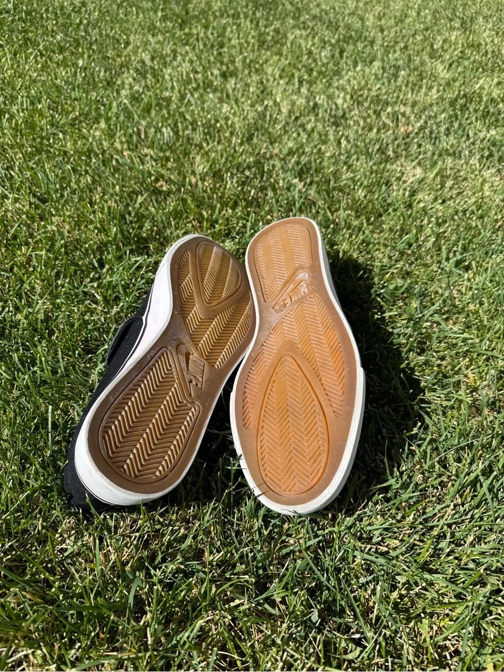 Nike Black Slip-On Canvas Loafers with White Sole